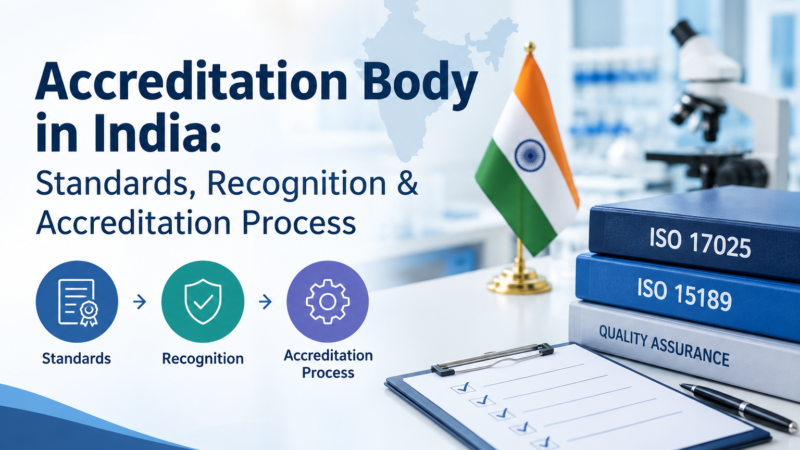 Accreditation Body in India: Standards, Recognition & Accreditation Process